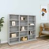 vidaXL CD-Regal Grau Sonoma 100x23x89,5 cm Holzwerkstoff