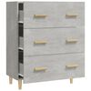 vidaXL Sideboard Betongrau 70x34x90 cm Holzwerkstoff