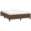 vidaXL Bettgestell ohne Matratze Dunkelbraun 140x190 cm Stoff