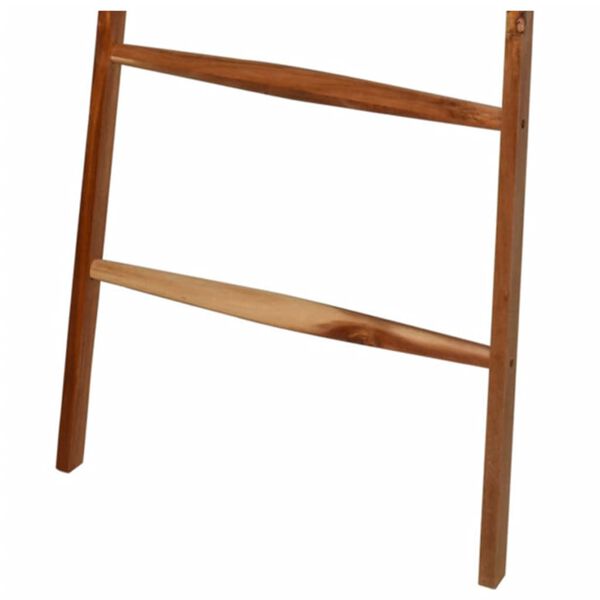Bathroom Solutions Leiter-Handtuchhalter mit 6 Stangen Holz Natur