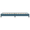 vidaXL Boxspringbett ohne Matratze Dunkelblau 100x220 cm Samt
