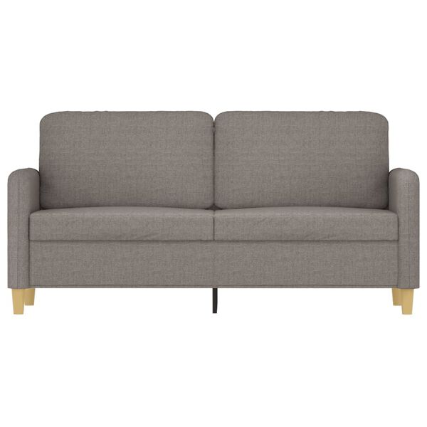 vidaXL 2-Sitzer-Sofa Taupe 140 cm Stoff