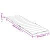 vidaXL Sonnenliegen-Auflage Gr&uuml;n 200x60x3 cm Oxford-Gewebe