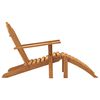 vidaXL Adirondack-Gartenst&uuml;hle mit Fu&szlig;st&uuml;tzen 2 Stk. Massivholz Teak