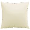 vidaXL Zierkissen 4 Stk. Creme 60x60 cm Stoff