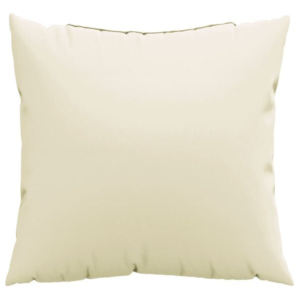 vidaXL Zierkissen 4 Stk. Creme 60x60 cm Stoff