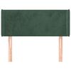 vidaXL Kopfteil mit Ohren Dunkelgr&uuml;n 103x16x78/88 cm Samt