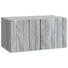 vidaXL Wandmontierter TV-Schrank 59,5 x 31 x 30 cm Sonoma-Grau