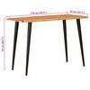 vidaXL Esstische Braun und Schwarz 110 x 55 x 78 cm Massivholz Mango