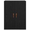 vidaXL Wandschrank 2 pcs Schwarz Eichen-Optik 69,5 x 34 x 90 cm