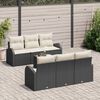 vidaXL Gartensofa-set Schwarz 55 x 55 x 37 cm Poly-Rattan