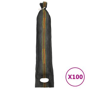 vidaXL Sands&auml;cke 100 Stk. Dunkelgr&uuml;n 103x25 cm HDPE