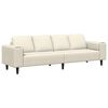 vidaXL Wohnzimmer Couch Creme 250 x 77 x 76 cm
