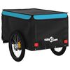 vidaXL Fahrradanh&auml;nger Schwarz und Blau 45 kg Eisen