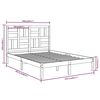 vidaXL Massivholzbett ohne Matratze 160x200 cm