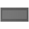 vidaXL Outdoor-Teppich Chevron ARAKIL Schwarz und Grau 600 x 300 cm