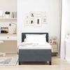 vidaXL Boxspringbett mit Matratze Dunkelgrau 190 x 90 cm Samt