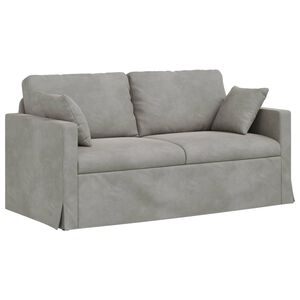 vidaXL Sofa Hellgrau 158 x 78 x 80 cm Samt
