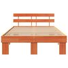 vidaXL Bettrahmen Wachsbraun 120 x 200 cm Massives Kiefernholz