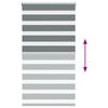 vidaXL Doppelrollo Dunkelgrau 85x150 cm Stoffbreite 80,9 cm Polyester