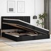 vidaXL Aufbewahrungsbett mit Matratze Schwarz 200 x 200 cm Kunstleder