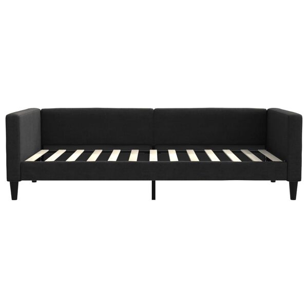 vidaXL Tagesbett Schwarz 100x200 cm Stoff