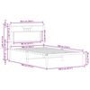 vidaXL Bettgestell ohne Matratze Braun Eiche 100x190 cm Holzwerkstoff