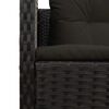 vidaXL Garten-Sofa-Set 6 pcs Schwarz Poly-Rattan