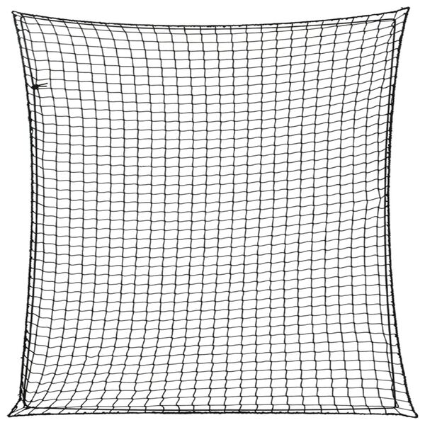 vidaXL Anh&auml;ngernetz mit Gummiseil Schwarz 3x3 m PP