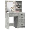 vidaXL Schminktisch 2 pcs Grau 50 x 41 x 135 cm Holzwerkstoff
