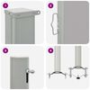 vidaXL Ausziehbare Seitenmarkise 60&times;300 cm Grau