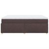 vidaXL Boxspringbett mit Matratze Dunkelbraun 140x190 cm Stoff