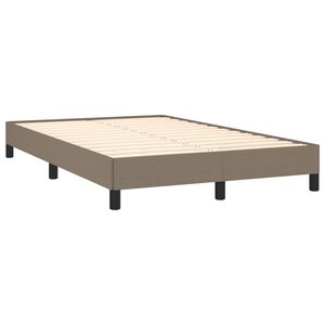 vidaXL Bettgestell ohne Matratze Taupe 120x190 cm Stoff