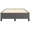 vidaXL Bettgestell ohne Matratze Grau 120x190 cm Kunstleder