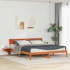 vidaXL Bettrahmen Wachsbraun 180 x 200 cm Massives Kiefernholz