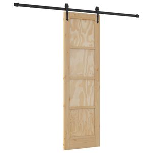 vidaXL Schiebet&uuml;r ORKDAL 61 x 198,5 cm Massives Kiefernholz Natur