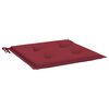 vidaXL Gartenstuhl-Kissen 4 Stk. Weinrot 50x50x4 cm Oxford-Gewebe