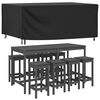vidaXL Gartenm&ouml;bel-Abdeckung Schwarz 225x143x90 cm Wasserdicht 420D