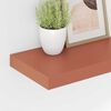 vidaXL Wandregal Wandmontiert 2 pcs Rot 40 x 23,5 x 4 cm Holzwerkstoff