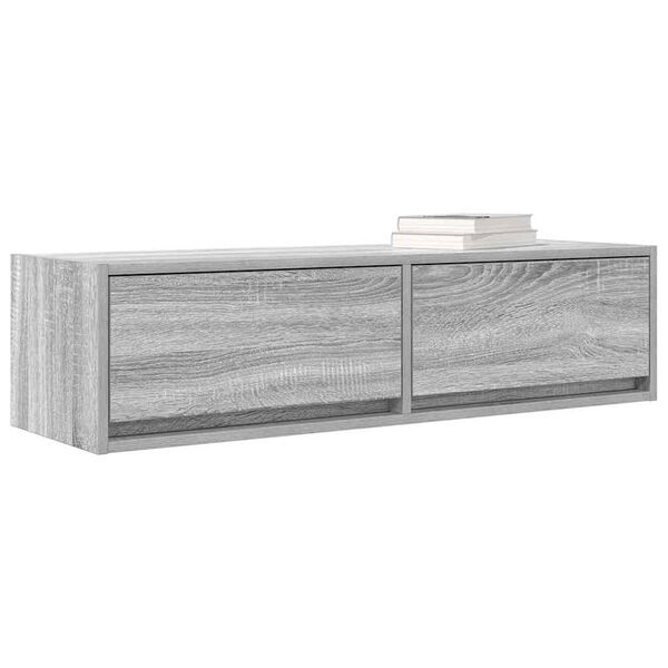 vidaXL TV-Schr&auml;nk Grau Sonoma 100 x 31 x 25,5 cm Holzwerkstoff