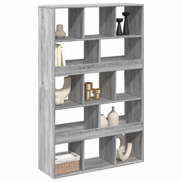vidaXL Raumteiler Grau Sonoma 100x33x156,5 cm Holzwerkstoff