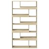 vidaXL B&uuml;cherregal Sonoma-Eiche 100x33x187,5 cm Holzwerkstoff