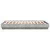 vidaXL Bettgestell Betongrau 140x190 cm Holzwerkstoff