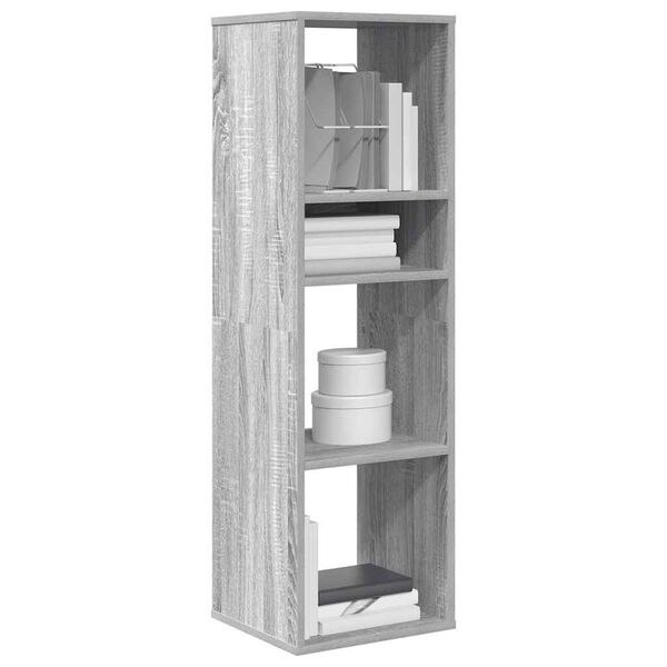 vidaXL B&uuml;cherregal Grau Sonoma 34x31x112 cm Holzwerkstoff