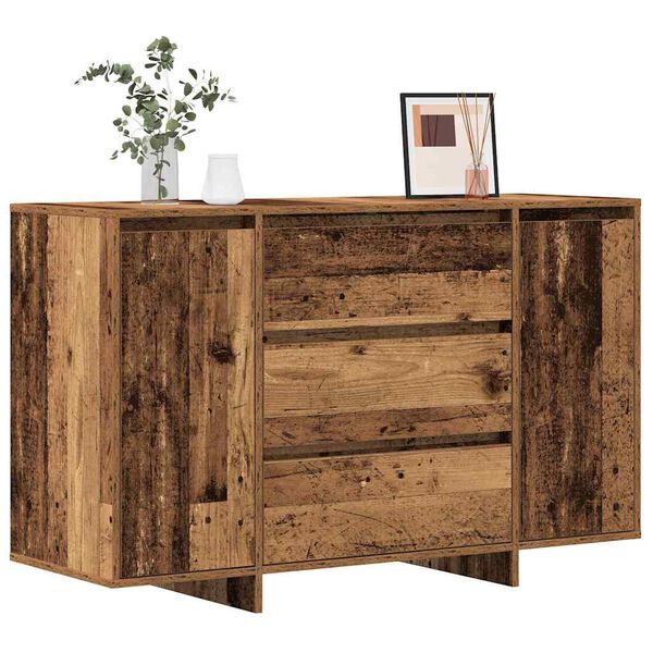 vidaXL Sideboard mit Schubladen Altholz 120 x 41 x 75 cm Holzwerkstoff
