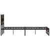 vidaXL Metallbett ohne Matratze R&auml;uchereiche 140x190 cm