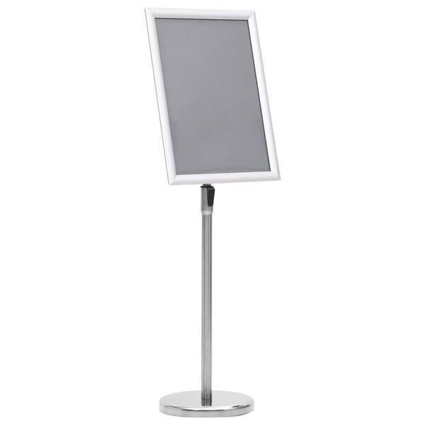 vidaXL A3-Plakatst&auml;nder Silbern Aluminiumlegierung