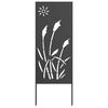 vidaXL Garten Sichtschutz-Leinwand Schwarz 50 x 140 cm