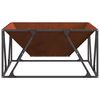 vidaXL Feuerstelle Braun 80 x 80 x 40 cm Wetterfeststahl