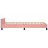 vidaXL Bettgestell mit Kopfteil ohne Matratze Rosa 80x200 cm Samt